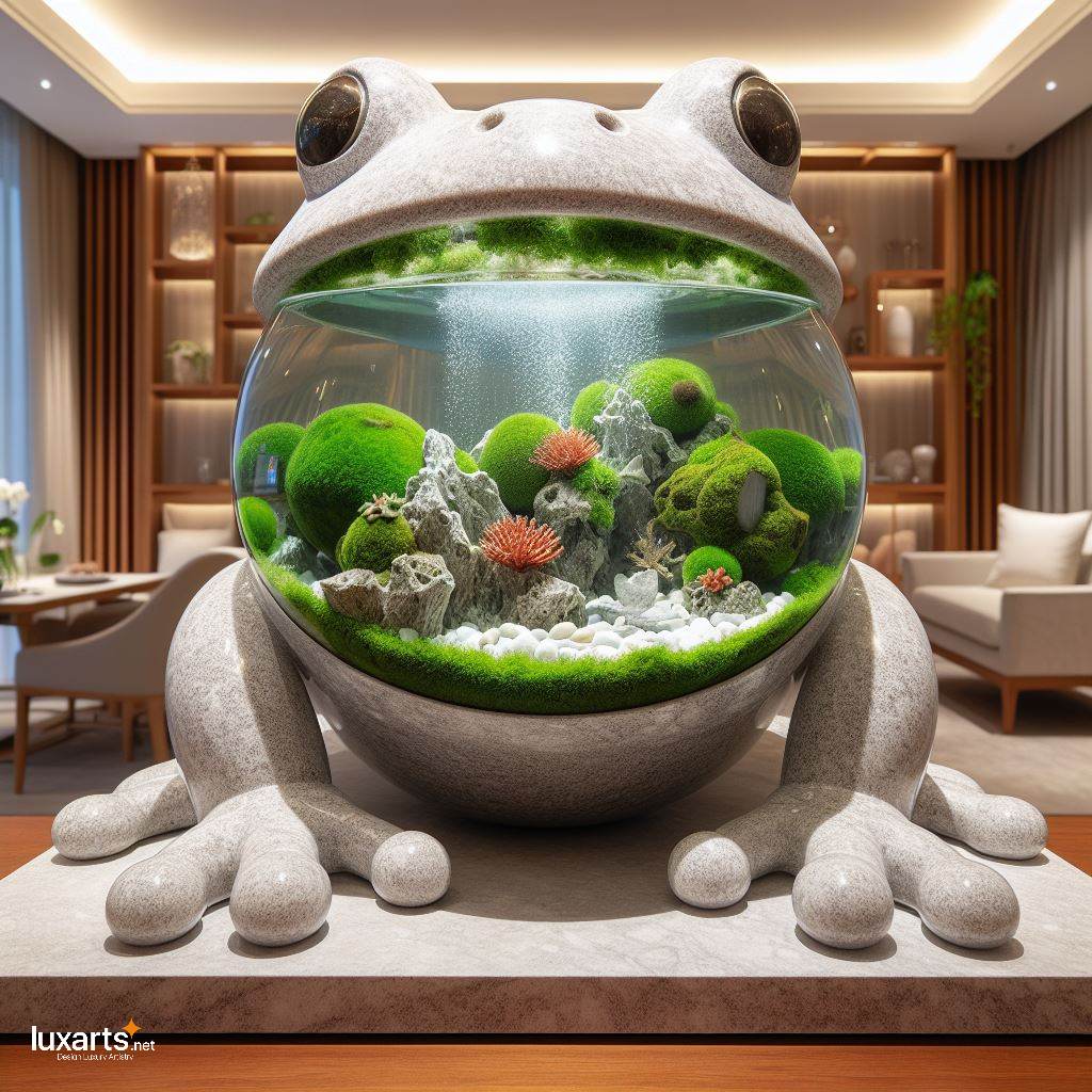 Hop into Serenity Frog-Shaped Aquariums for Tranquil Underwater Scenes luxarts frog shaped aquariums 5