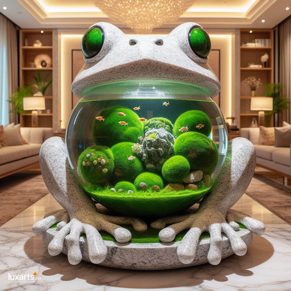 Hop into Serenity Frog-Shaped Aquariums for Tranquil Underwater Scenes luxarts frog shaped aquariums 7