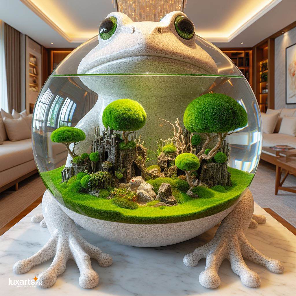 Hop into Serenity Frog-Shaped Aquariums for Tranquil Underwater Scenes luxarts frog shaped aquariums 8