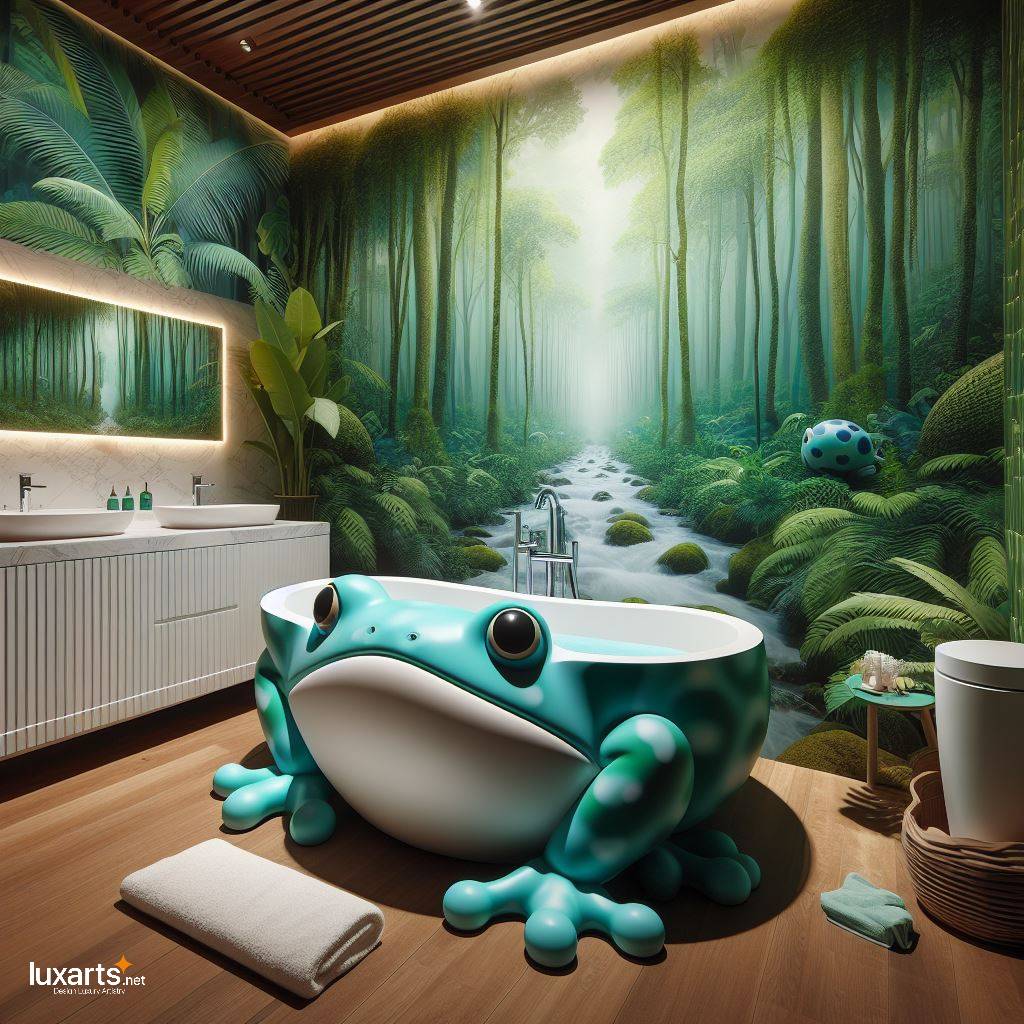 Frog-Shaped Bathtub: Elevate Your Bathroom with This Unique Statement Piece luxarts frog shaped bathtub 3
