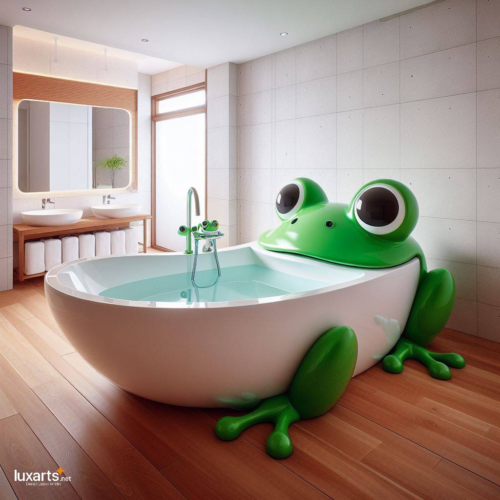 Frog-Shaped Bathtub: Elevate Your Bathroom with This Unique Statement Piece luxarts frog shaped bathtub 8