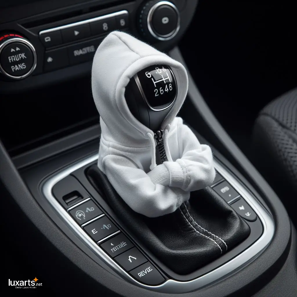 Hoodie Shaped Gear Shift Knob Cover: Add Style to Your Ride luxarts gear stick hoodie 11