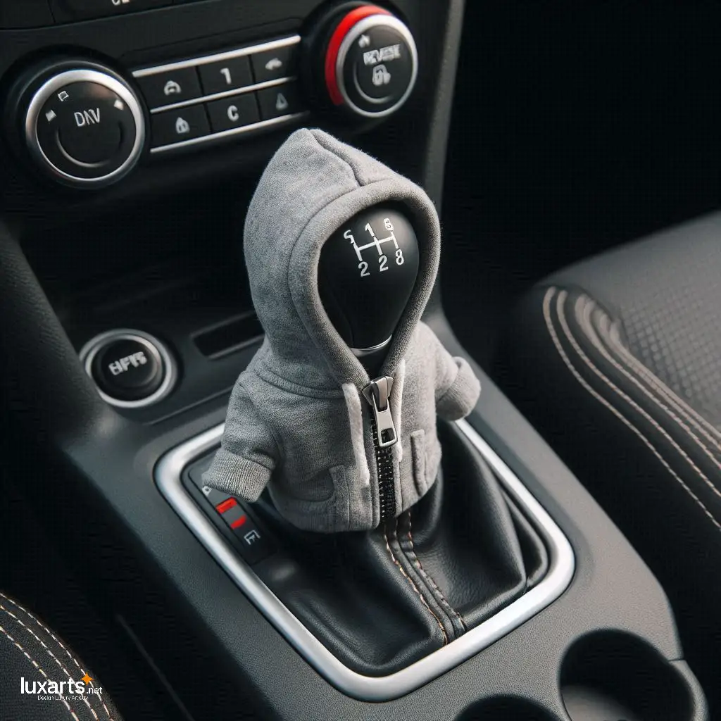 Hoodie Shaped Gear Shift Knob Cover: Add Style to Your Ride luxarts gear stick hoodie 12