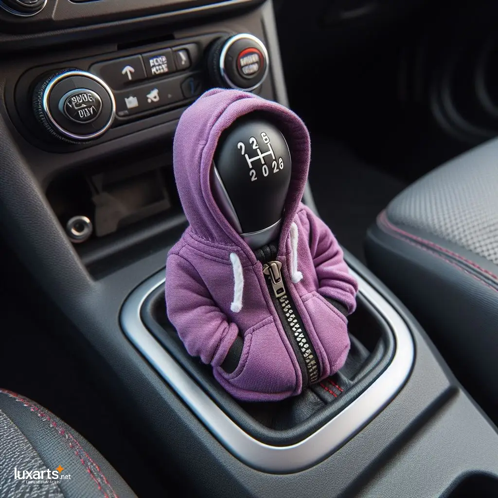 Hoodie Shaped Gear Shift Knob Cover: Add Style to Your Ride luxarts gear stick hoodie 15
