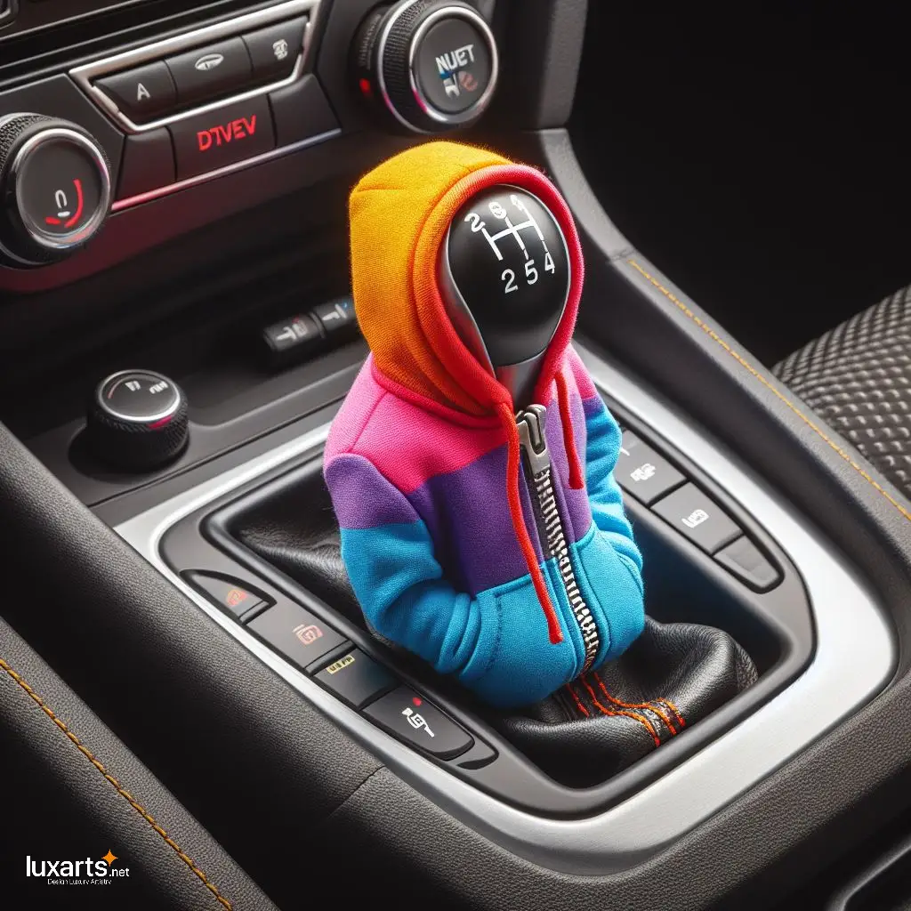Hoodie Shaped Gear Shift Knob Cover: Add Style to Your Ride luxarts gear stick hoodie 2