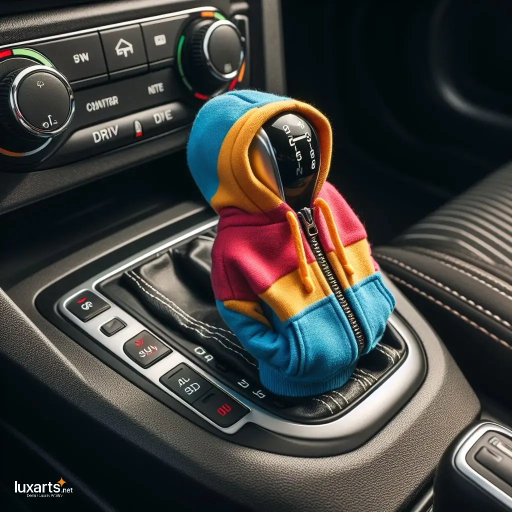 Hoodie Shaped Gear Shift Knob Cover: Add Style to Your Ride luxarts gear stick hoodie 3