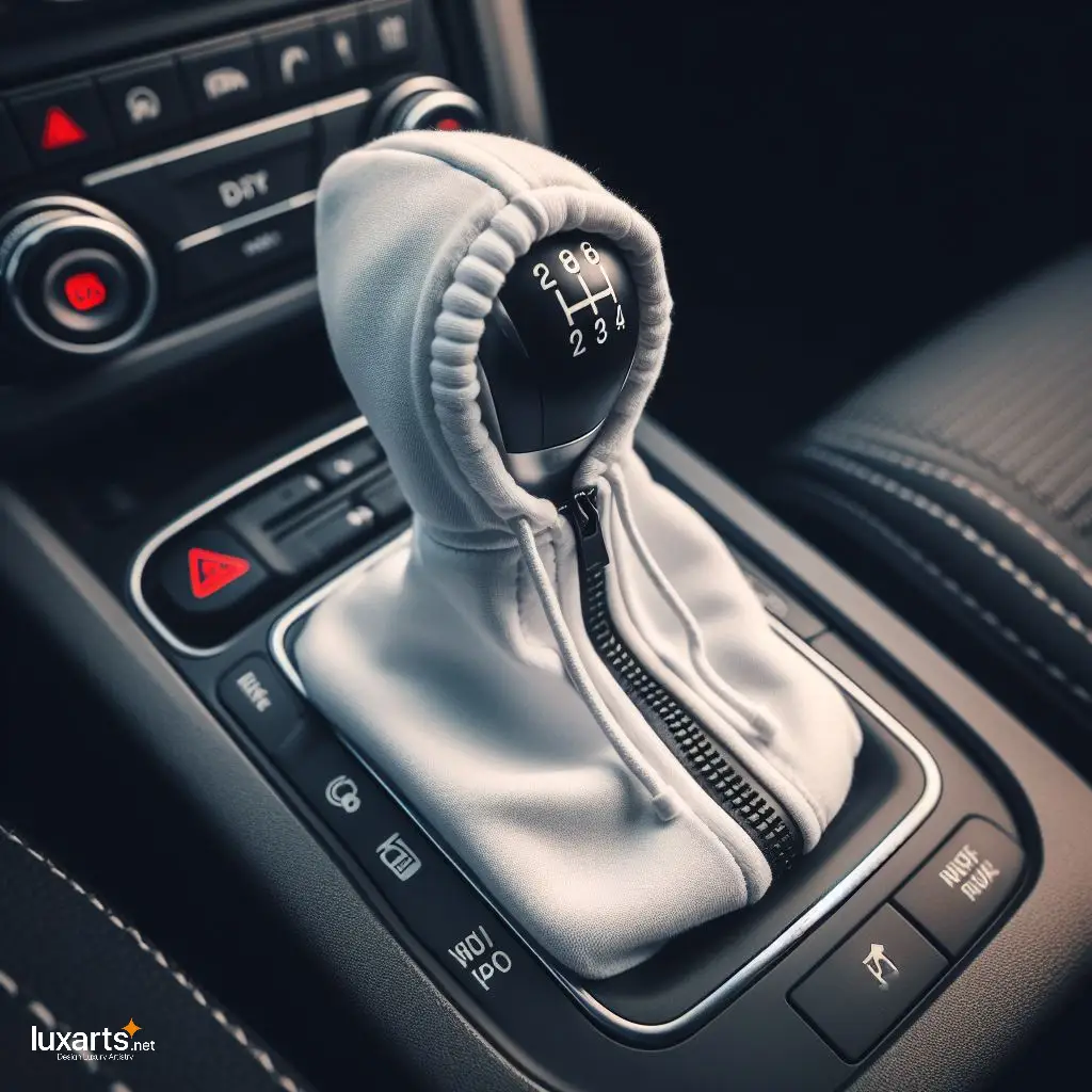 Hoodie Shaped Gear Shift Knob Cover: Add Style to Your Ride luxarts gear stick hoodie 4