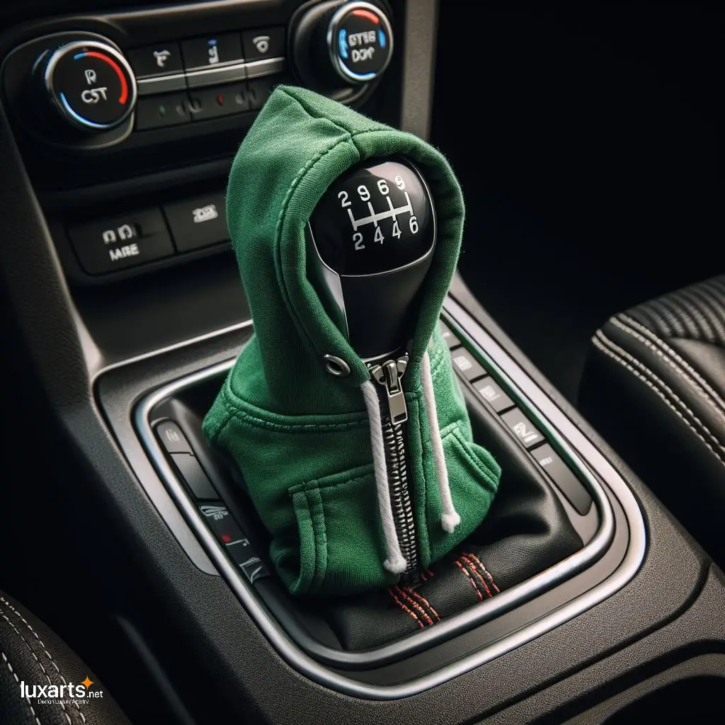 Hoodie Shaped Gear Shift Knob Cover: Add Style to Your Ride luxarts gear stick hoodie 6