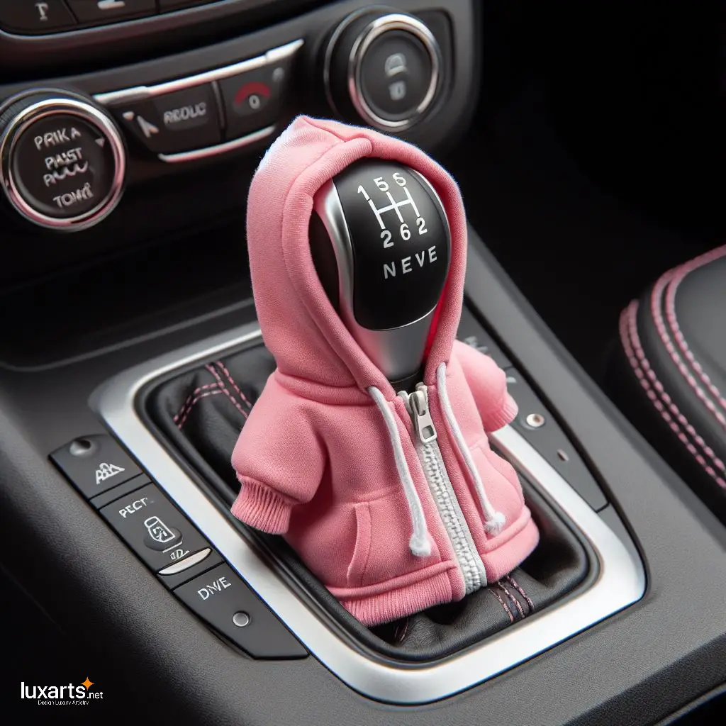 Hoodie Shaped Gear Shift Knob Cover: Add Style to Your Ride luxarts gear stick hoodie 9