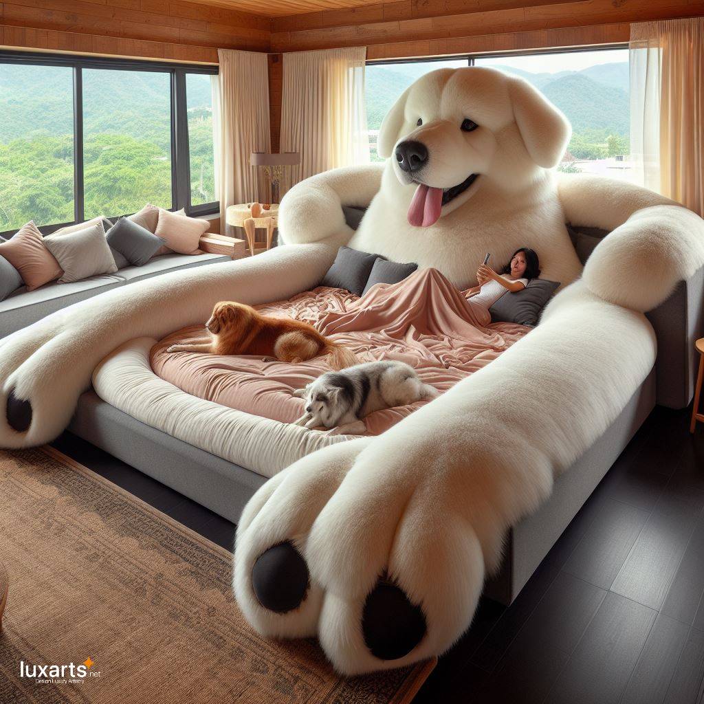 Supersized Comfort: Giant Dog Beds for Humans, Because We Deserve Pampering Too luxarts giant dog beds for humans 7