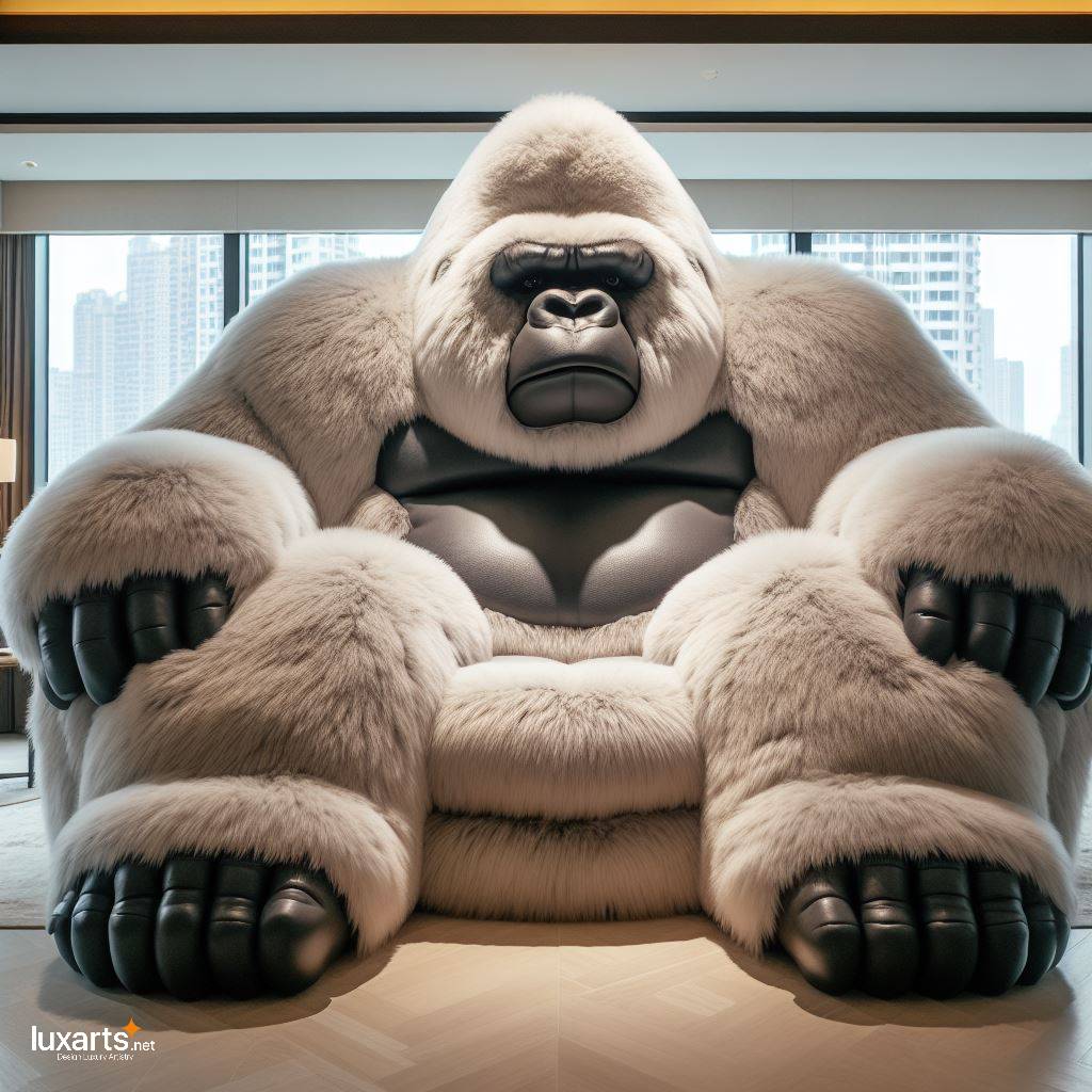 Gorilla Sofa: Bringing Creativity and Comfort to Your Living Space luxarts gorilla shaped sofa 1