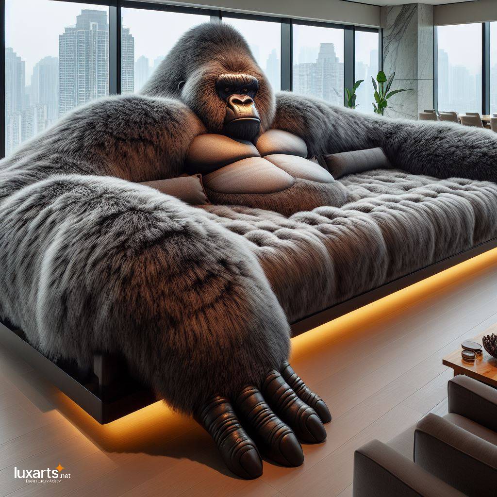 Gorilla Sofa: Bringing Creativity and Comfort to Your Living Space luxarts gorilla shaped sofa 10