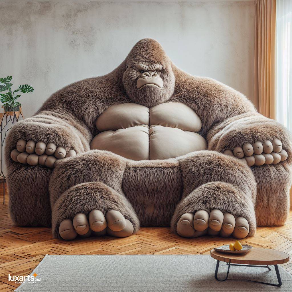 Gorilla Sofa: Bringing Creativity and Comfort to Your Living Space luxarts gorilla shaped sofa 11