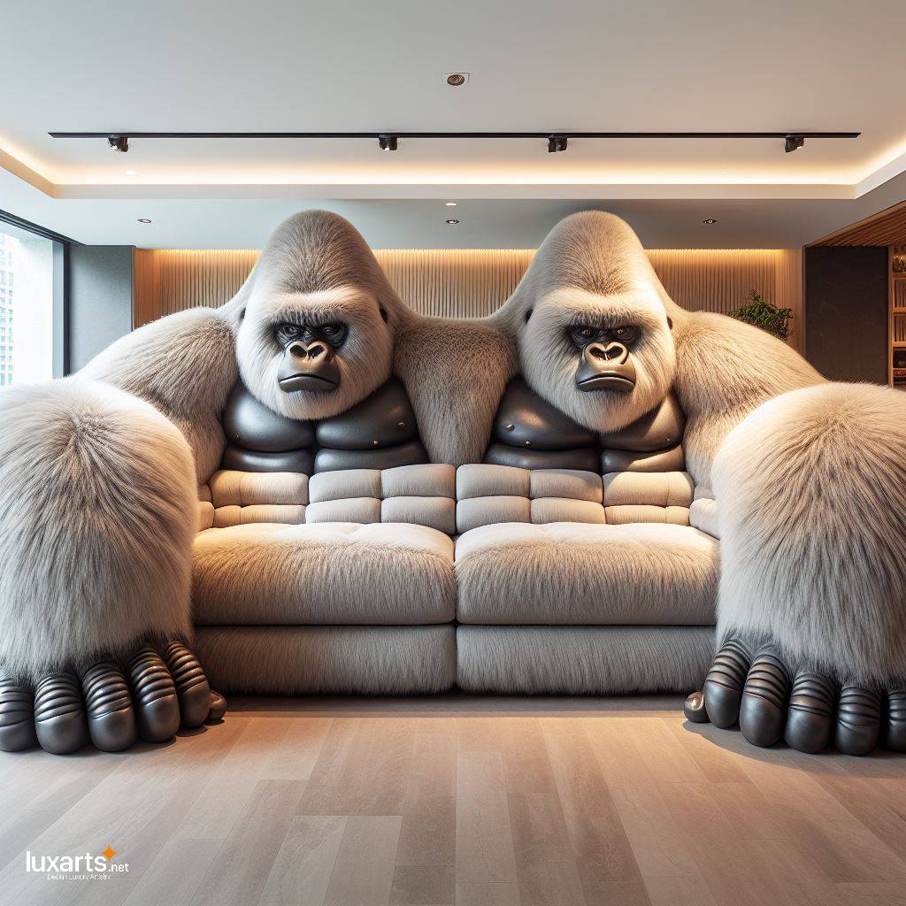 Gorilla Sofa: Bringing Creativity and Comfort to Your Living Space luxarts gorilla shaped sofa 2