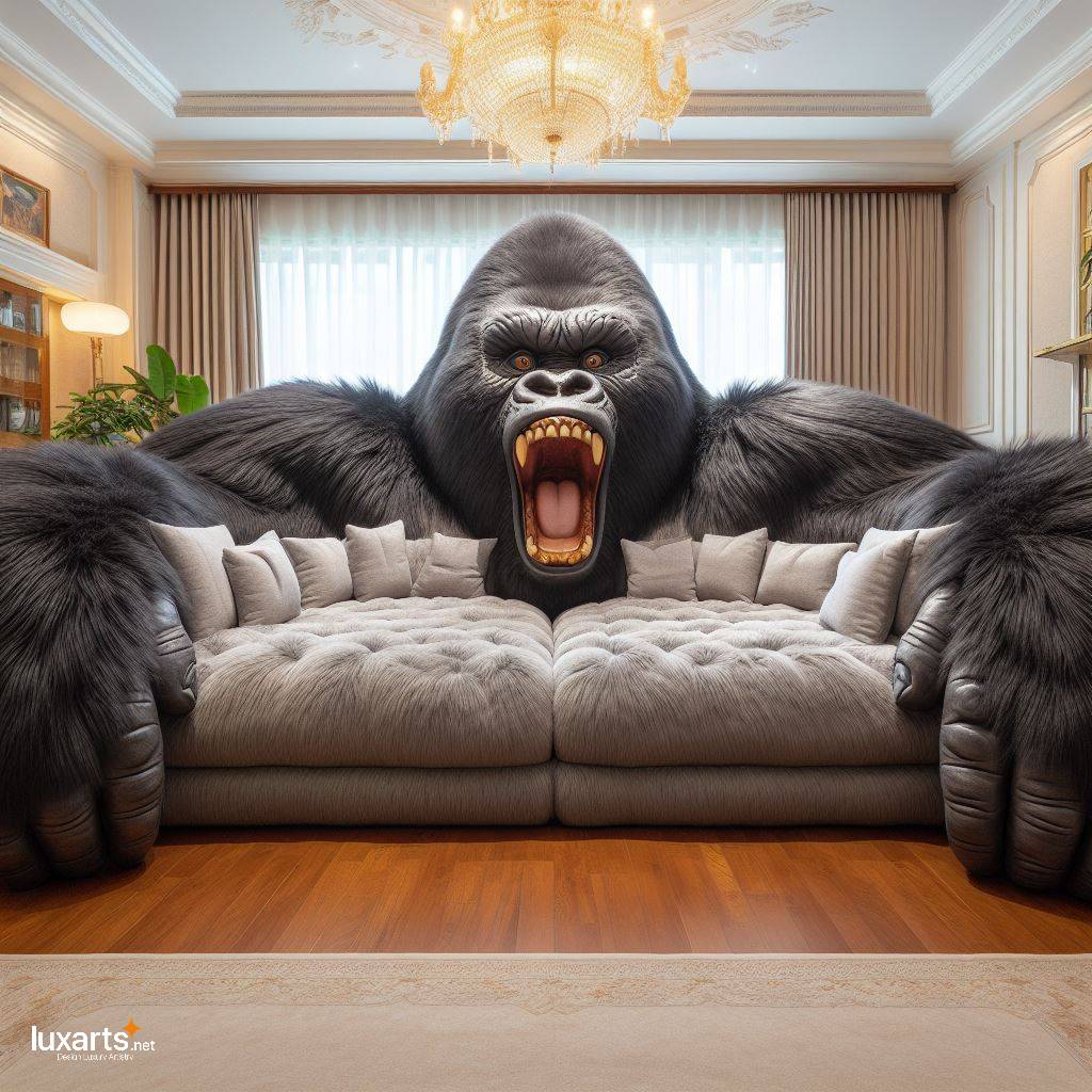 Gorilla Sofa: Bringing Creativity and Comfort to Your Living Space luxarts gorilla shaped sofa 4