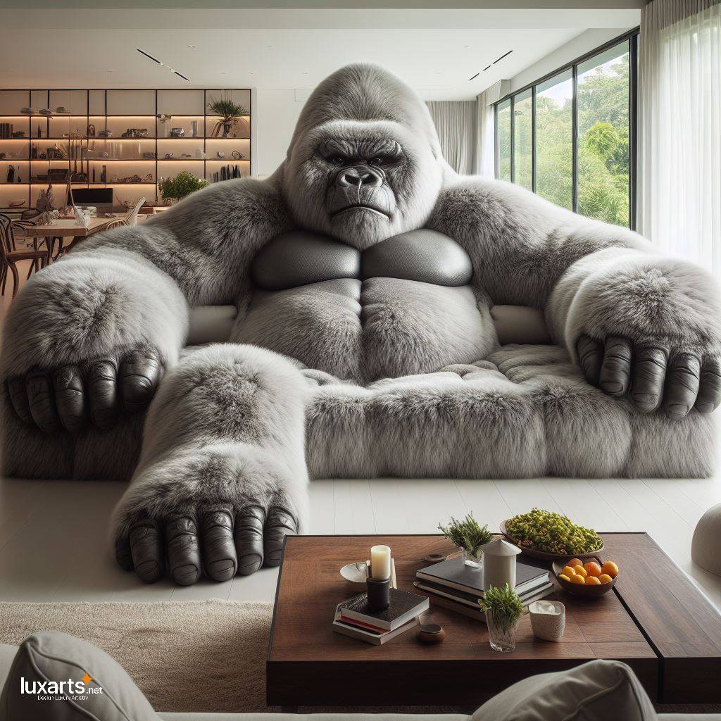 Gorilla Sofa: Bringing Creativity and Comfort to Your Living Space luxarts gorilla shaped sofa 6