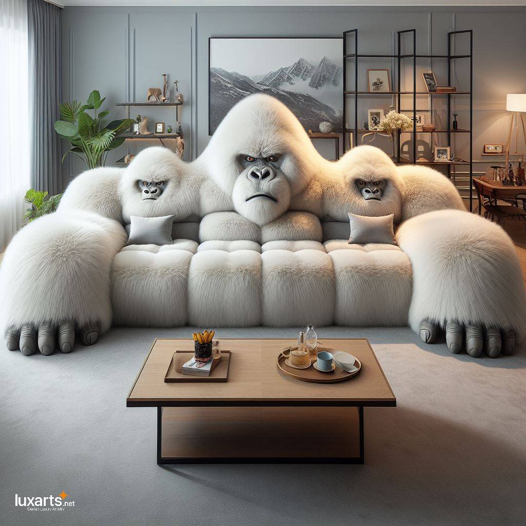 Gorilla Sofa: Bringing Creativity and Comfort to Your Living Space luxarts gorilla shaped sofa 7