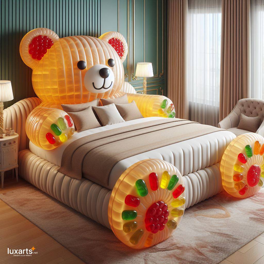 Sweet Dreams: Dive into Comfort with Gummy Bear Beds luxarts gummy bear beds 1
