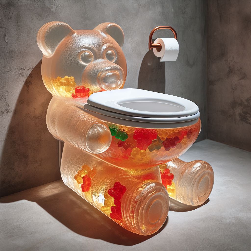Gummy Bear Inspired Toilet: Bringing Playfulness to Your Bathroom luxarts gummy bear toilet 10
