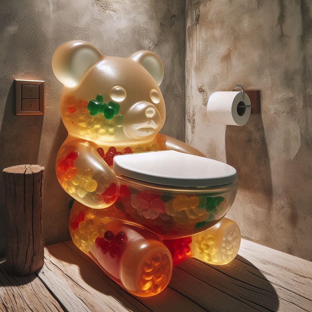 Gummy Bear Inspired Toilet: Bringing Playfulness to Your Bathroom - LuxArts