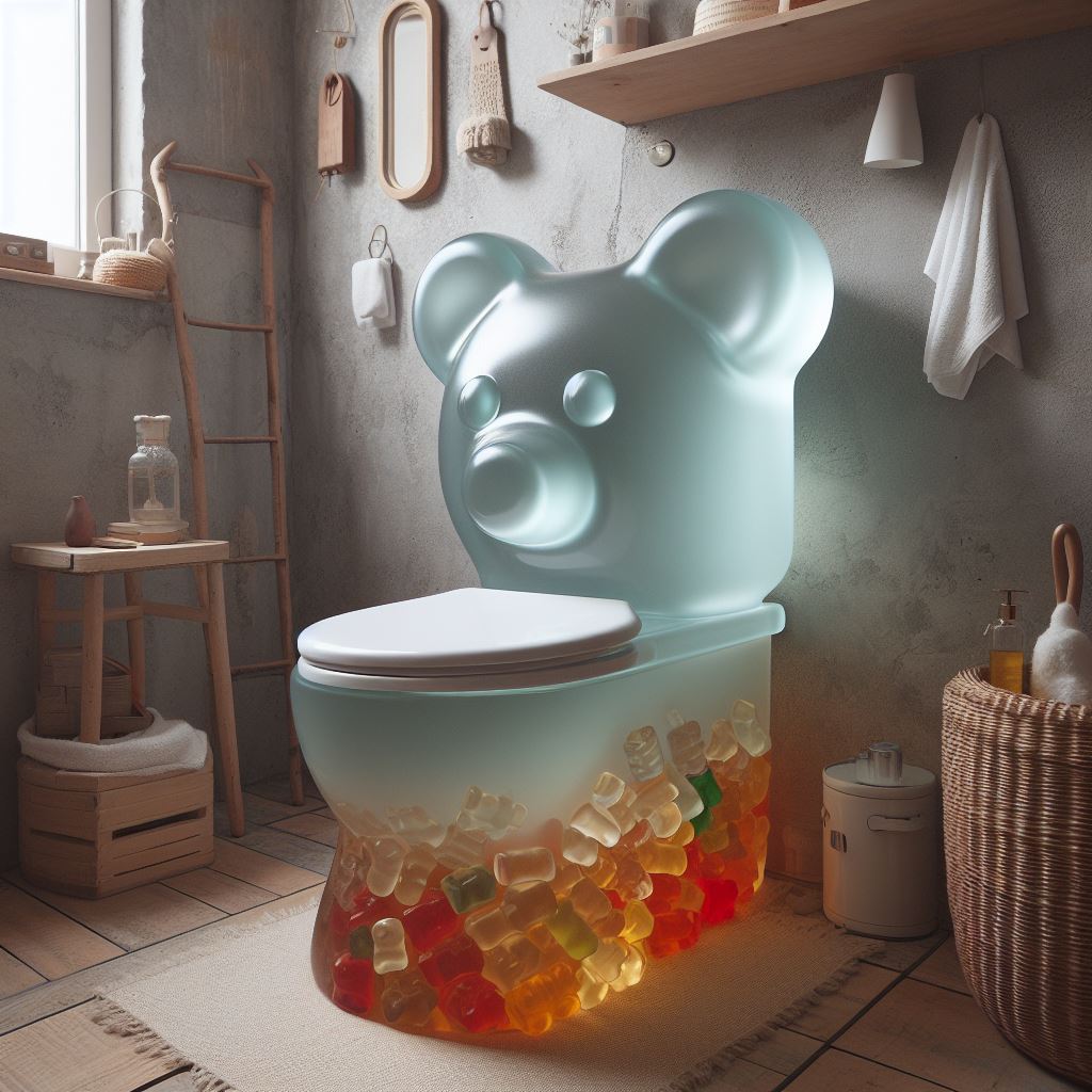 Gummy Bear Inspired Toilet: Bringing Playfulness to Your Bathroom luxarts gummy bear toilet 3