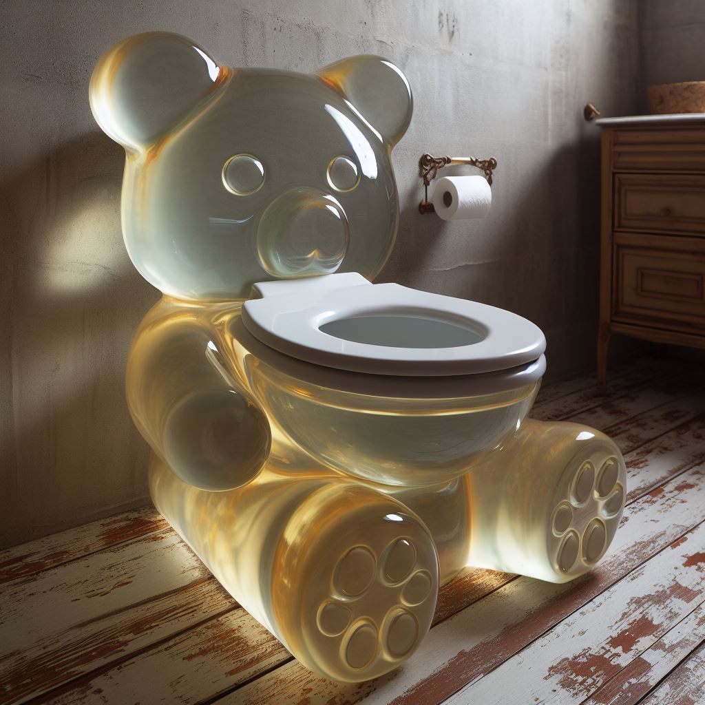 Gummy Bear Inspired Toilet: Bringing Playfulness to Your Bathroom luxarts gummy bear toilet 4