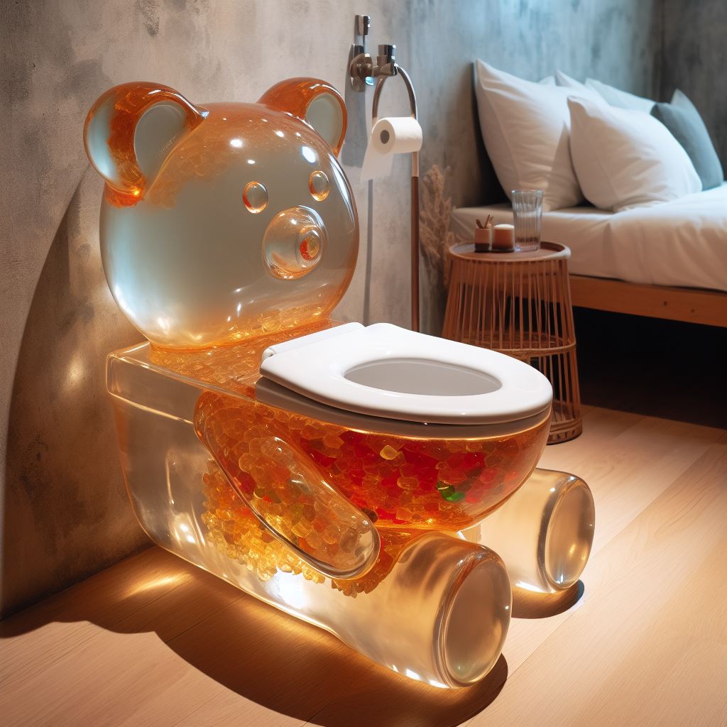 Gummy Bear Inspired Toilet: Bringing Playfulness to Your Bathroom luxarts gummy bear toilet 5