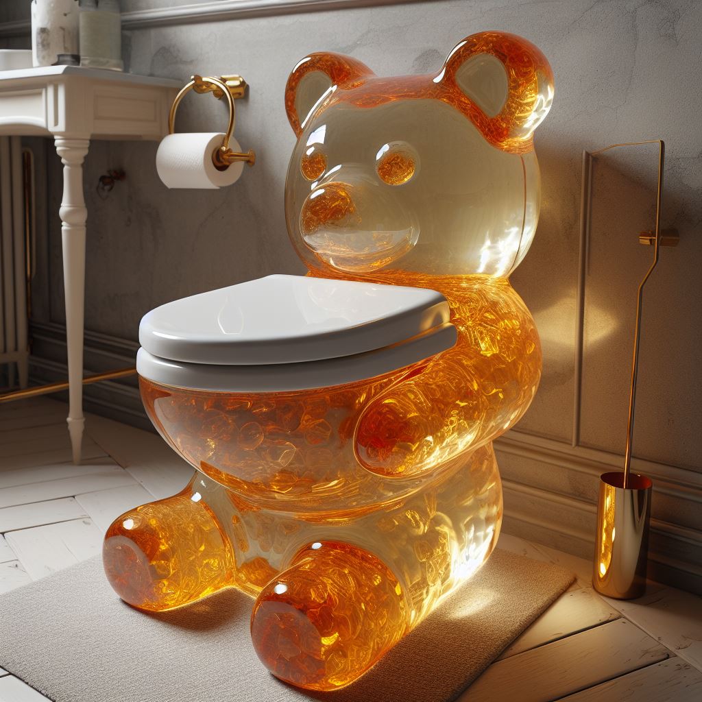 Gummy Bear Inspired Toilet: Bringing Playfulness to Your Bathroom luxarts gummy bear toilet 6