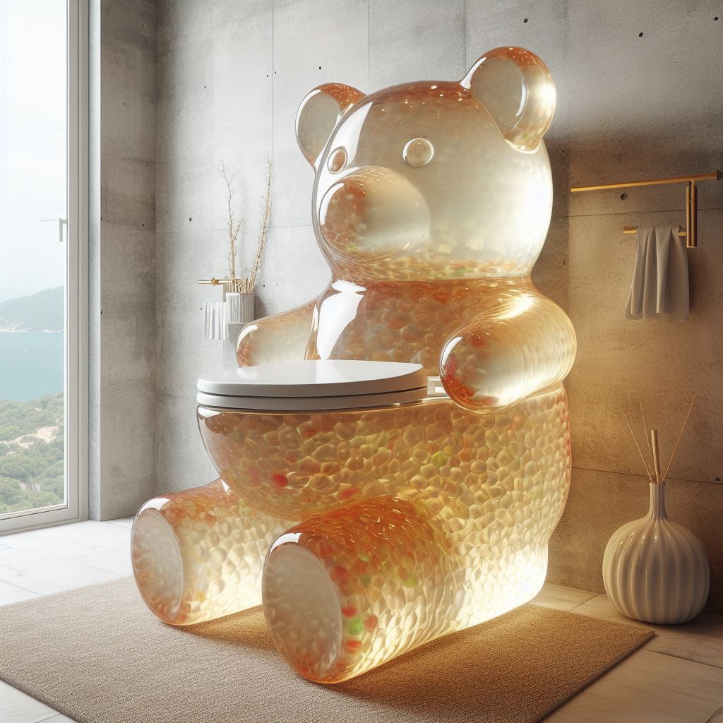Gummy Bear Inspired Toilet: Bringing Playfulness to Your Bathroom luxarts gummy bear toilet 8