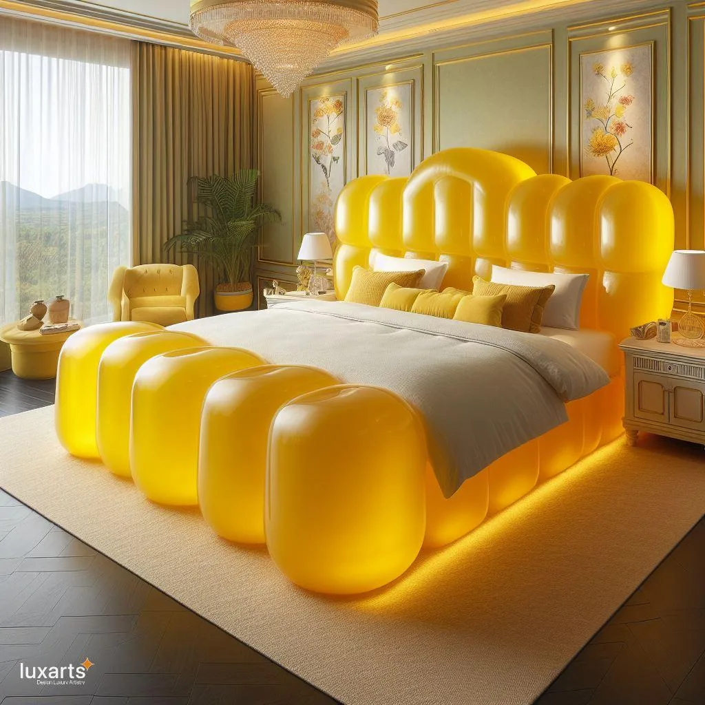 Sweet Dreams: The Gummy Inspired Bed for Whimsical Comfort luxarts gummy inspired bed 6 jpg