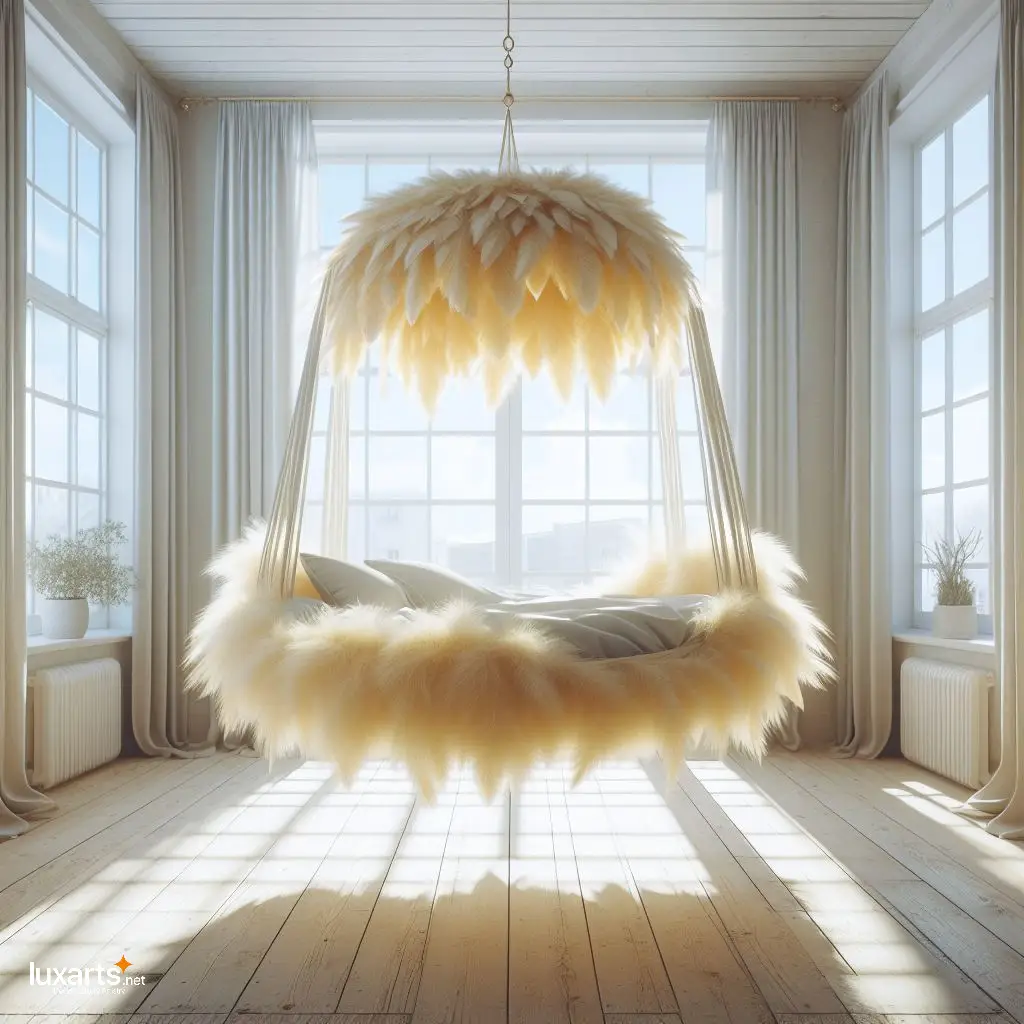 Elevate Your Sleep: Hanging Feather Beds for Dreamy Nights luxarts hanging feather beds 12
