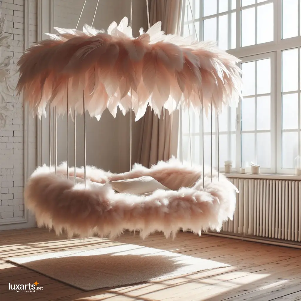 Elevate Your Sleep: Hanging Feather Beds for Dreamy Nights luxarts hanging feather beds 13