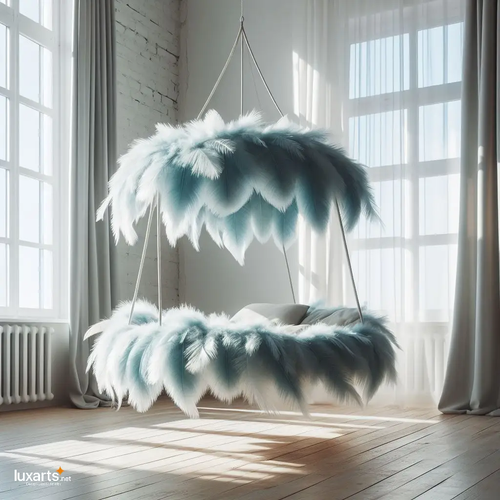 Elevate Your Sleep: Hanging Feather Beds for Dreamy Nights luxarts hanging feather beds 7