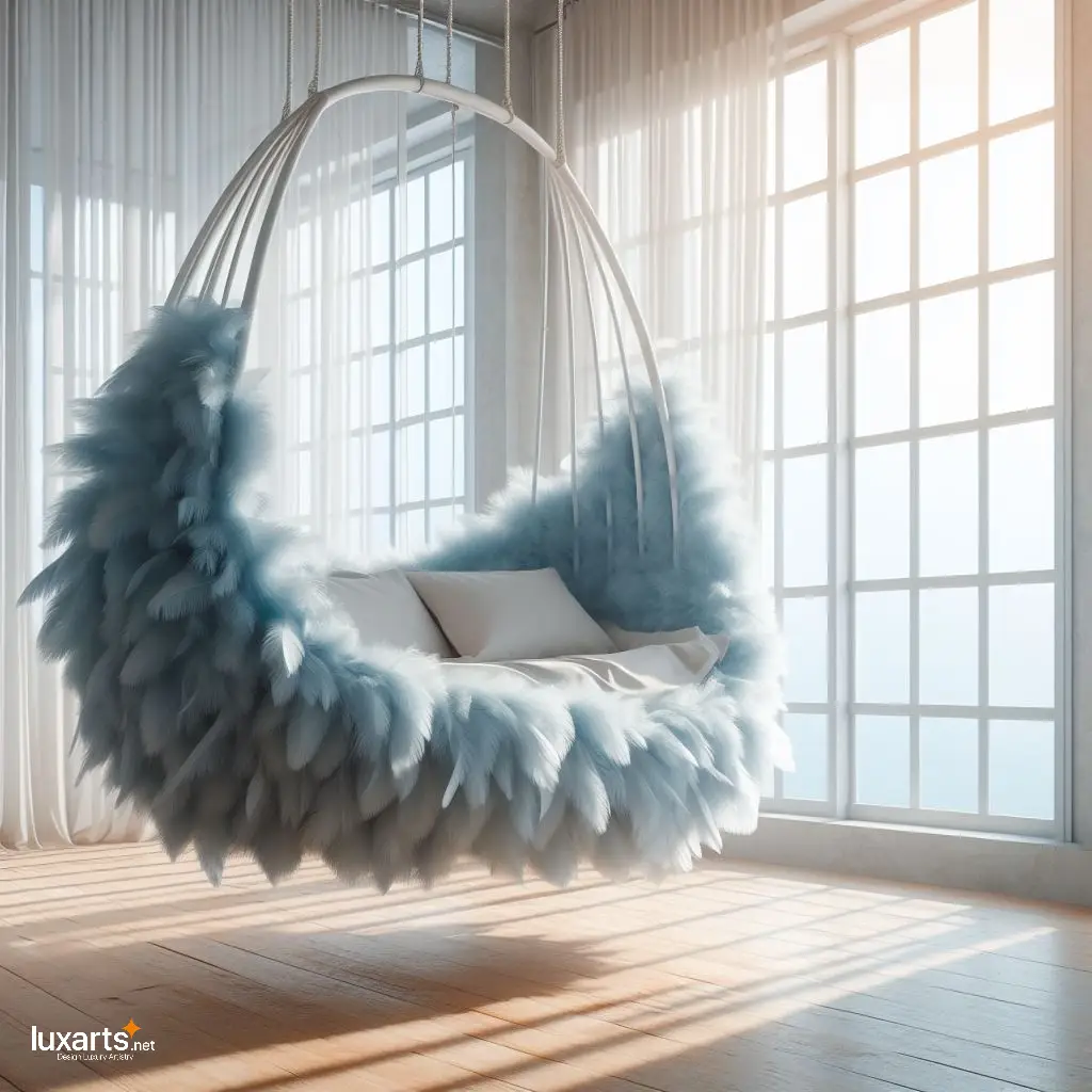 Elevate Your Sleep: Hanging Feather Beds for Dreamy Nights luxarts hanging feather beds 8