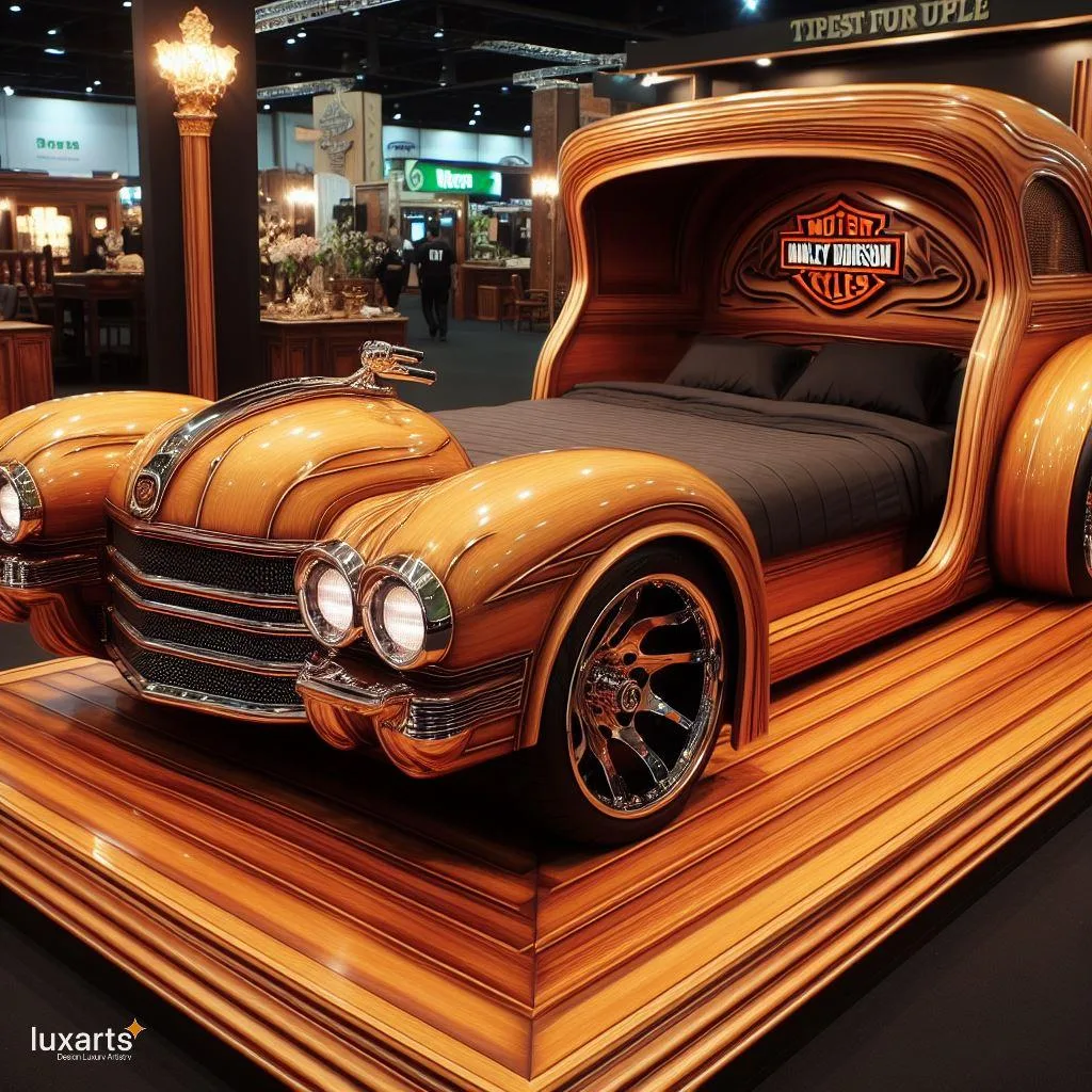 Ride into Dreamland: The Harley Davidson-Inspired Bed for Motorcycle Enthusiasts luxarts harley davidson inspired bed 6 jpg