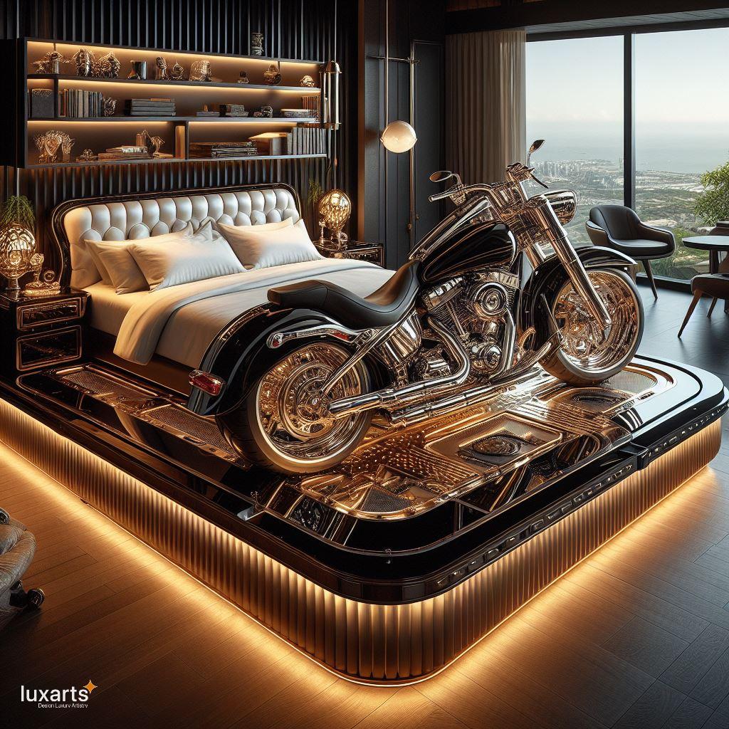 Ride into Dreamland: The Harley Davidson-Inspired Bed for Motorcycle Enthusiasts luxarts harley davidson inspired bed 9