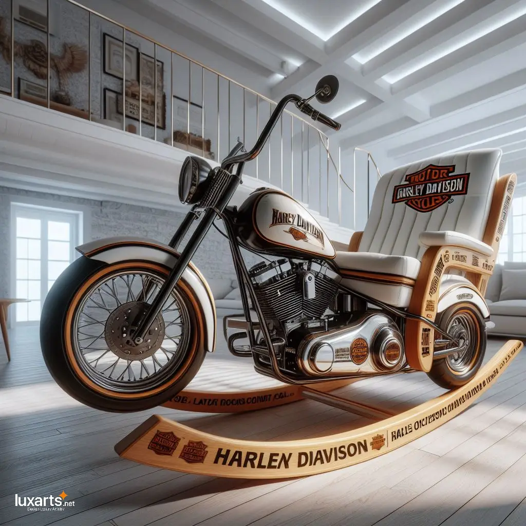 Harley Davidson Rocking Chair: Ride into Relaxation with Biker-Inspired Comfort luxarts harley davidson rocking chair 12