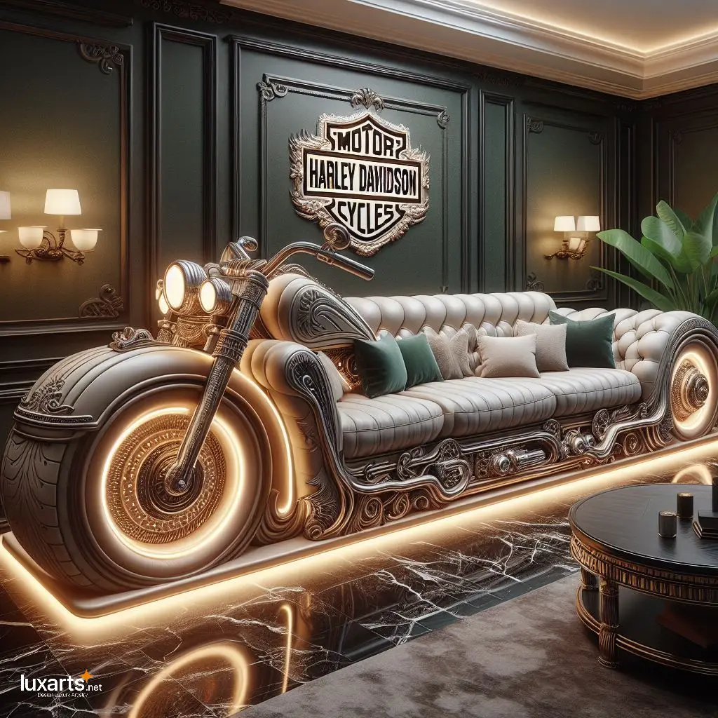 Harley Davidson Sofa: Rev Up Your Living Room with Biker-Inspired Comfort luxarts harley davidson sofa 6