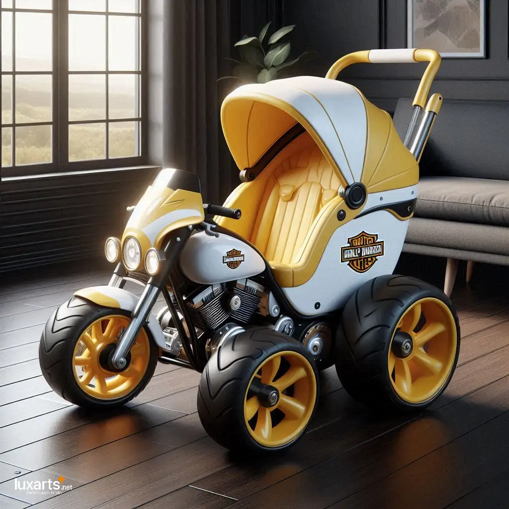 Ride in Style: Harley Davidson Strollers for Little Adventurers luxarts harley strollers 10
