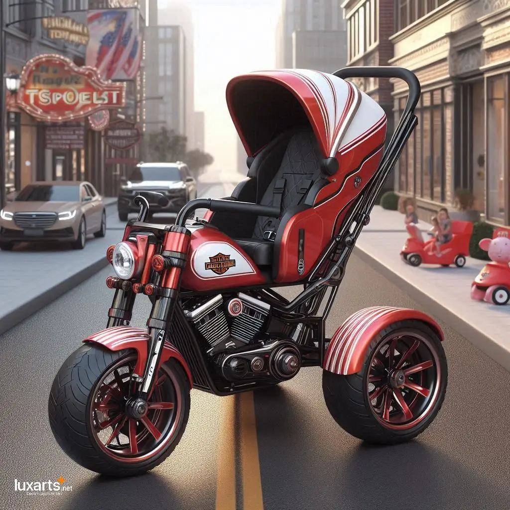 Ride in Style: Harley Davidson Strollers for Little Adventurers luxarts harley strollers 11