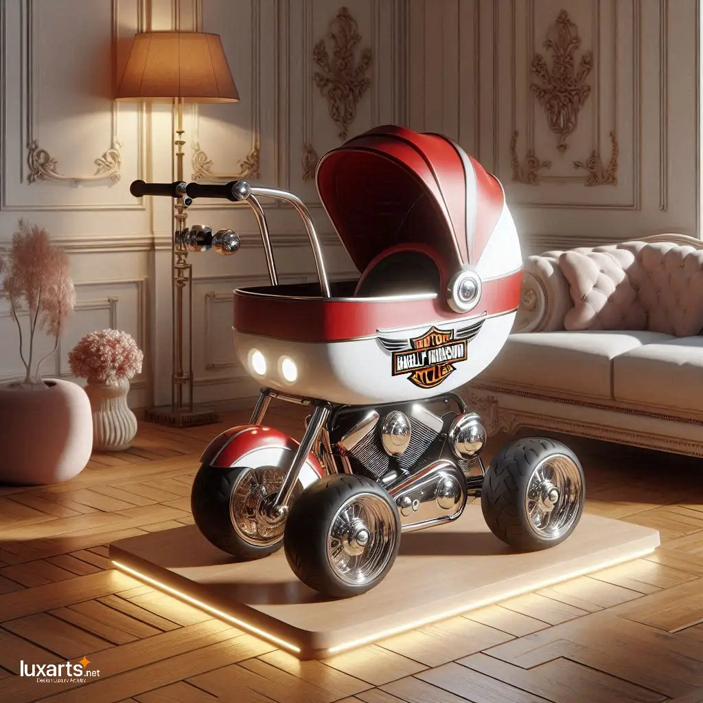 Ride in Style: Harley Davidson Strollers for Little Adventurers luxarts harley strollers 5