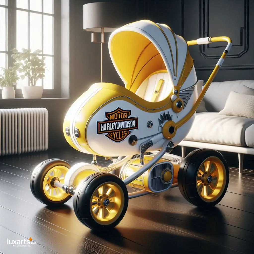 Ride in Style: Harley Davidson Strollers for Little Adventurers luxarts harley strollers 6