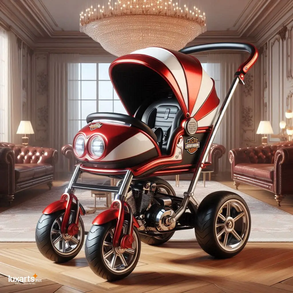 Ride in Style: Harley Davidson Strollers for Little Adventurers luxarts harley strollers 8