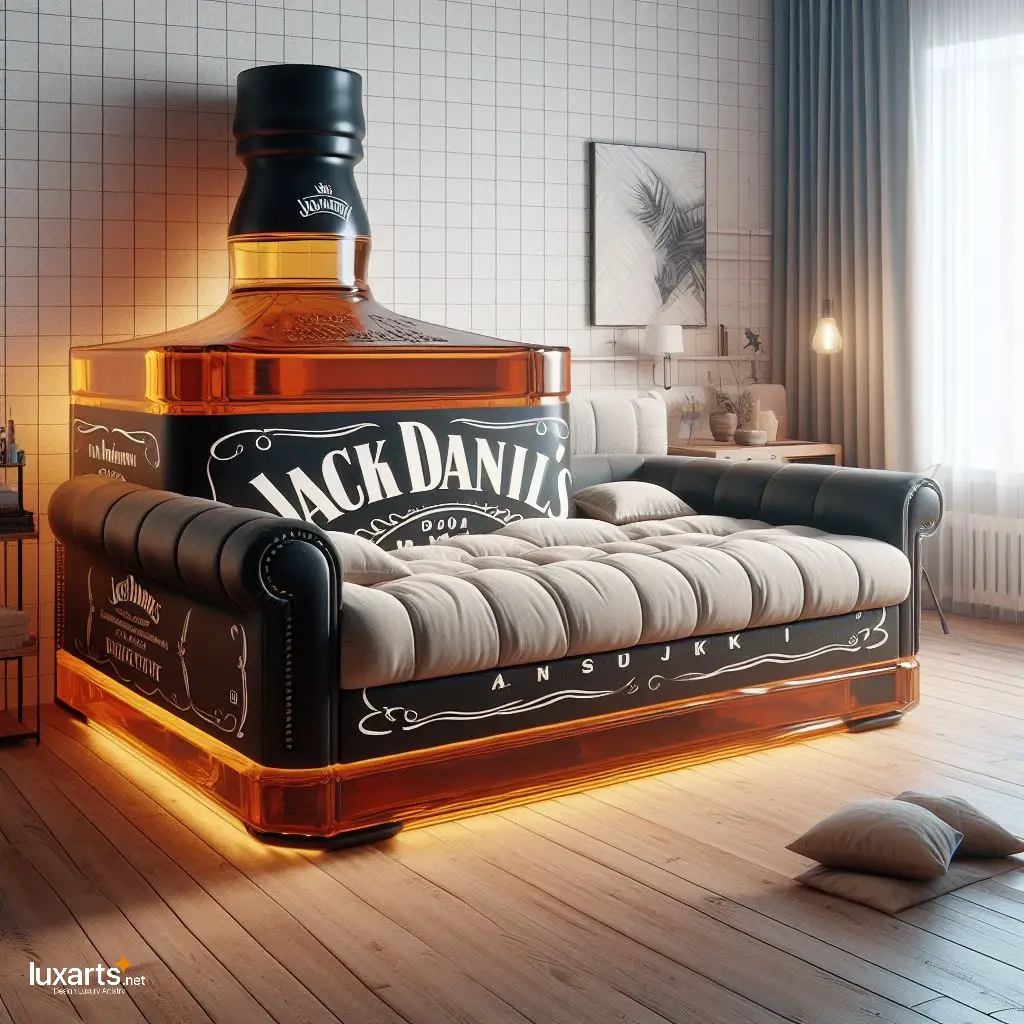 Jack Daniel's Sofa: Sip in Style with Whiskey-Inspired Living Room Furniture luxarts jack daniels sofa 1