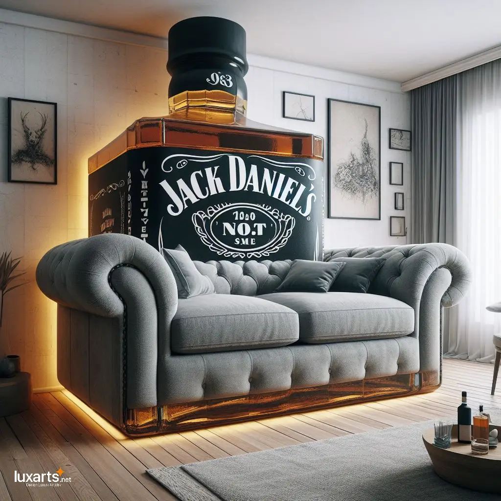 Jack Daniel's Sofa: Sip in Style with Whiskey-Inspired Living Room Furniture luxarts jack daniels sofa 10
