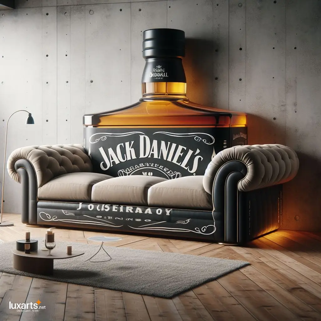 Jack Daniel's Sofa: Sip in Style with Whiskey-Inspired Living Room Furniture luxarts jack daniels sofa 11