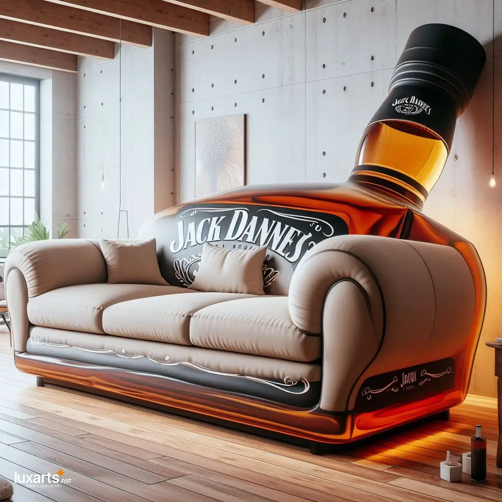 Jack Daniel's Sofa: Sip in Style with Whiskey-Inspired Living Room Furniture luxarts jack daniels sofa 2