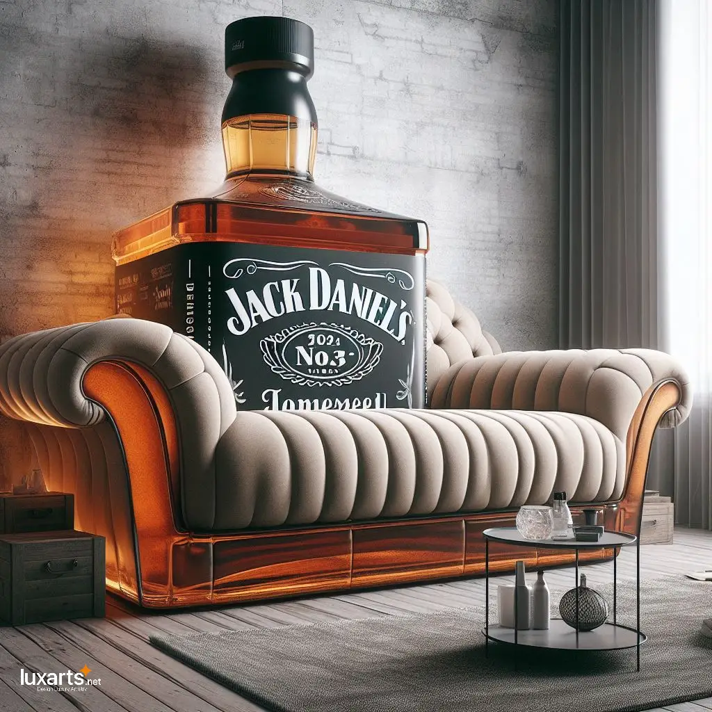Jack Daniel's Sofa: Sip in Style with Whiskey-Inspired Living Room Furniture luxarts jack daniels sofa 3