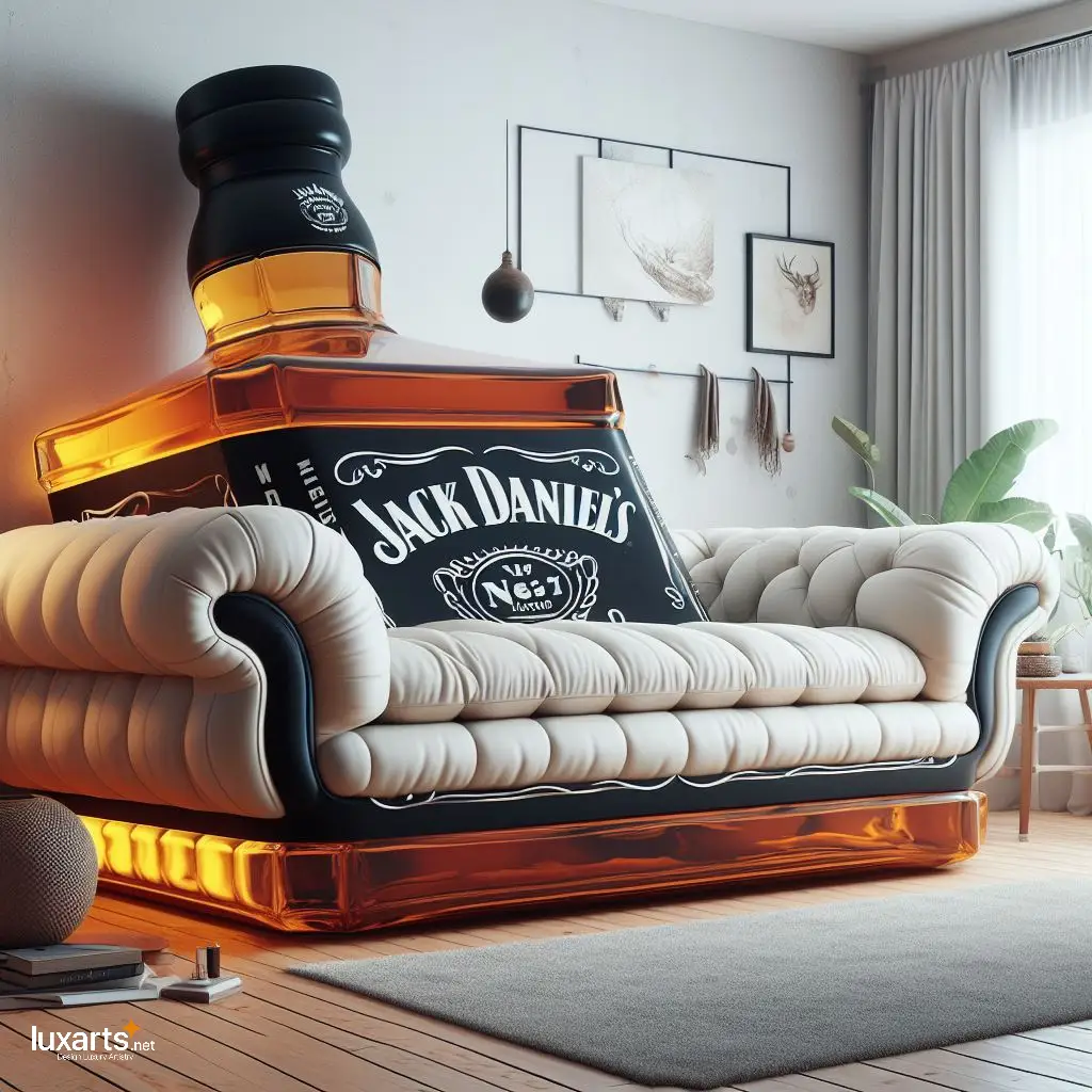 Jack Daniel's Sofa: Sip in Style with Whiskey-Inspired Living Room Furniture luxarts jack daniels sofa 6
