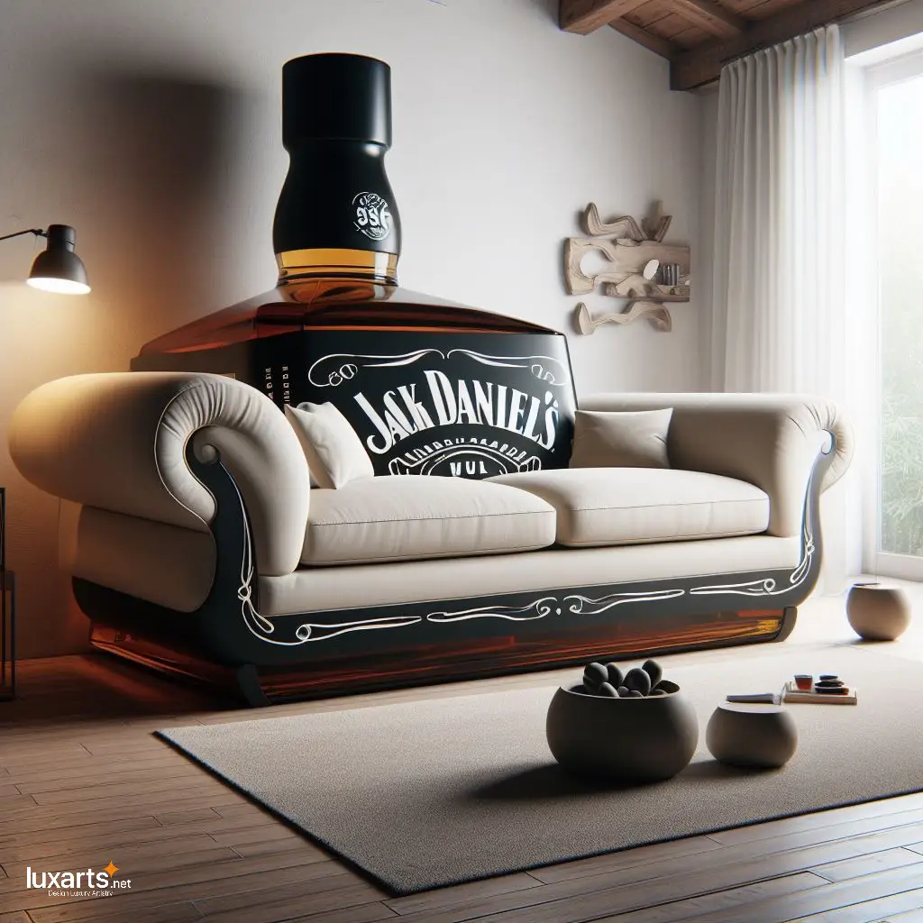 Jack Daniel's Sofa: Sip in Style with Whiskey-Inspired Living Room Furniture luxarts jack daniels sofa 7